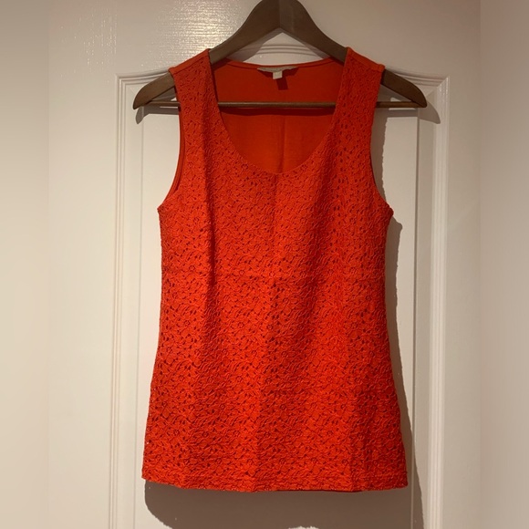 Banana Republic orange lace lined top, size XS - Picture 1 of 4
